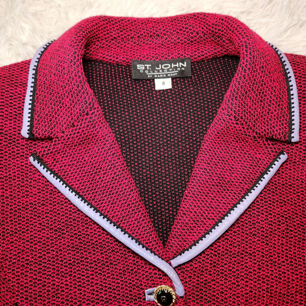 St John Collection by Marie Gray Vintage Jacquard Blazer - Picture 9 of 14